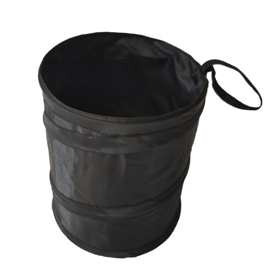2 PCS Car Storage Bin Folding Car Trash Bin(Black No Print)