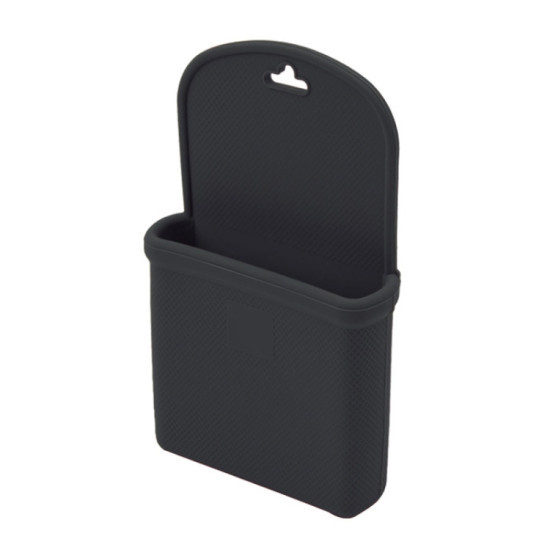 Wear-Resistant Silicone Mobile Phone Bag For Car Air Outlet(Black)