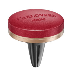 WEKOME WT-CA07 K-Captain Genuine Leather Solid Car Aroma Diffuser(Red)