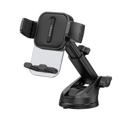 USAMS US-ZJ072 Car Center Console Retractable Transparent Holder(Black)