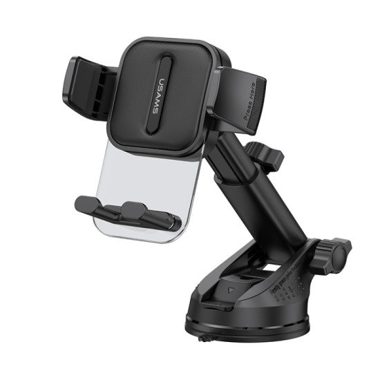 USAMS US-ZJ072 Car Center Console Retractable Transparent Holder(Black)