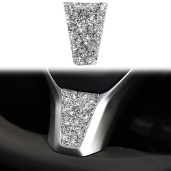 Tesla Model S/X Car Steering Wheel Diamond Sticker, Left and Right Drive Universal