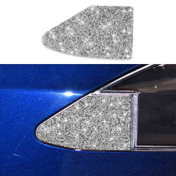 Tesla Model S Car Charging Port Board Diamond Sticker, Left and Right Drive Universal
