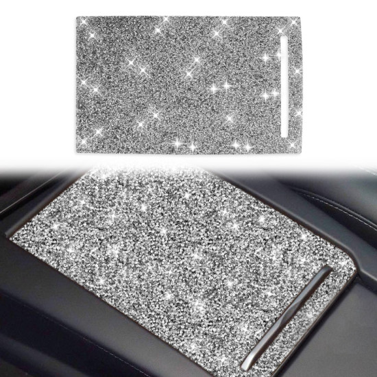Tesla Model X Car Storage Box Panel Diamond Sticker, Left and Right Drive Universal