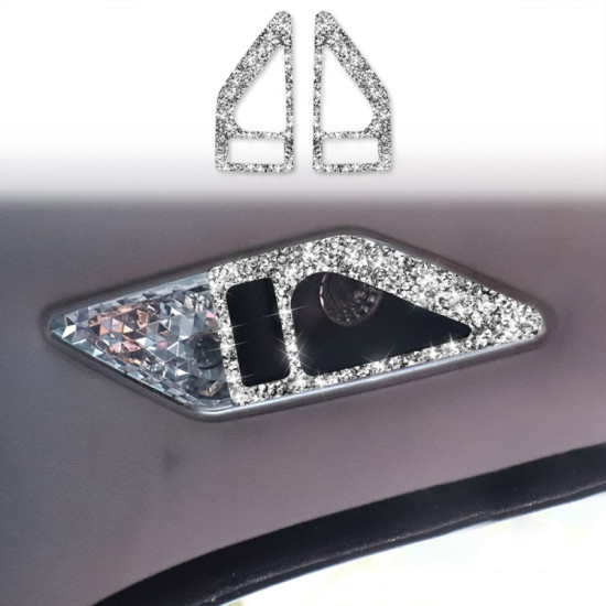 BMW Series 3 E46 1998-2005 Car Rear Seat Reading Light Diamond Decoration Sticker, Left and Right Drive