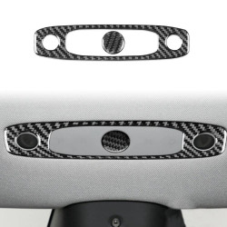 Tesla Model 3 2023- 2pcs/Set Carbon Fiber Car Reading Light Panel Decorative Sticker, Left and Right Drive(Black)