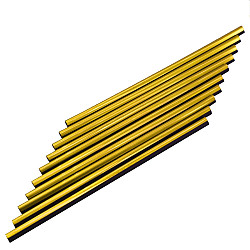 10 PCS Car Interior Mouldings Decorative Air Conditioning Outlet U-shaped Bright Strip Clip(Gold)