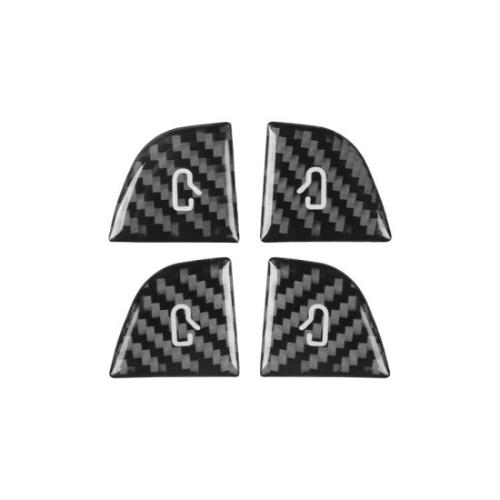 Tesla Model 3 4pcs/ Set B-type Car Window Switch Stickers(Black)