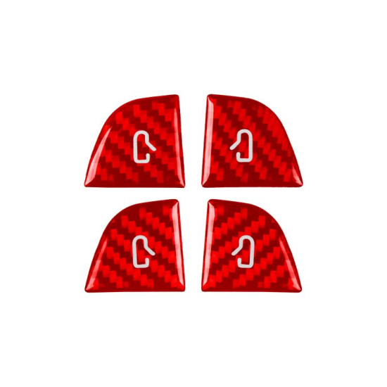 Tesla Model 3 4pcs/ Set B-type Car Window Switch Stickers(Red)