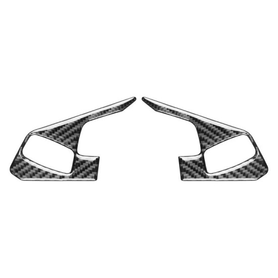 Chevrolet Corvette C8 2pcs /Set Steering Wheel Button Frame Sticker(Black)