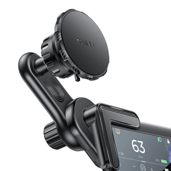 Yesido C212 Car Floating Screen Clip-on Magnetic Phone Holder(Black)