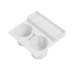Tesla 21-23 Model 3/Y Central Control Integrated Silicone Storage Cup Holder(White)