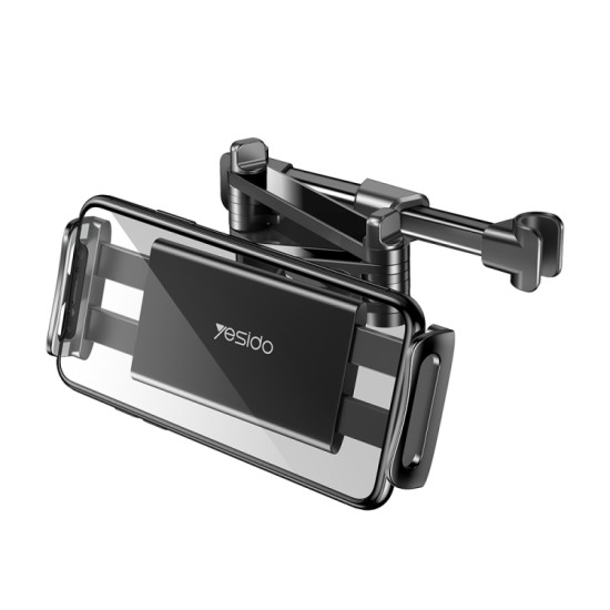 Yesido C117 Car Headrest Backseat Phone & Tablet Holder(Black)