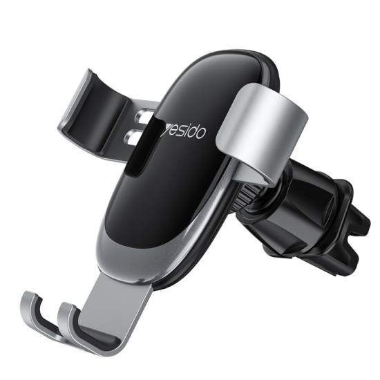 Yesido C122 Car Air Outlet Gravity Clamp Arm Mobile Phone Holder(Black)