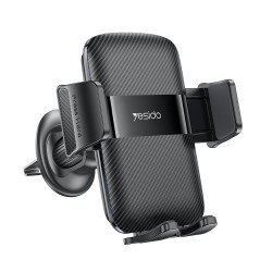 Yesido C251 Car Air Outlet Gravity Clamp Mobile Phone Holder(Black)