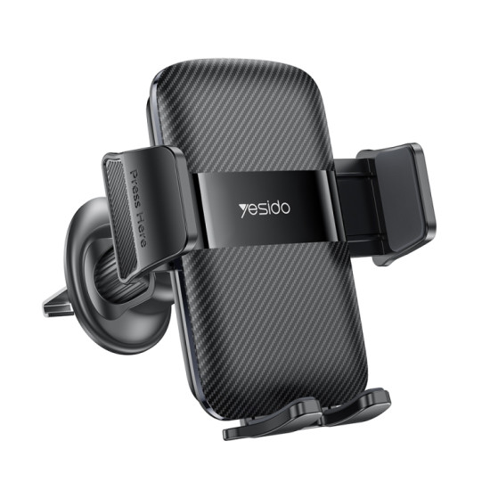 Yesido C251 Car Air Outlet Gravity Clamp Mobile Phone Holder(Black)