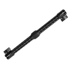 Telescopic Car Phone Mount Extension Arm Double Jointed Swivel Carbon Fiber Bracket Connecting Rod, Model: 235-335mm For 25.4mm Ball Head
