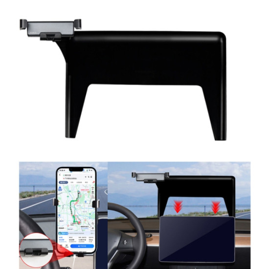 Tesla 2019-2022 Model3/Y Car Central Control Screen Mobile Phone Holder(1set)