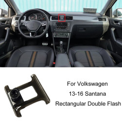Volkswagen Car Air Outlet Modified Mobile Phone Holder Base, Model: 13-16 Santana Rectangular Double Flash