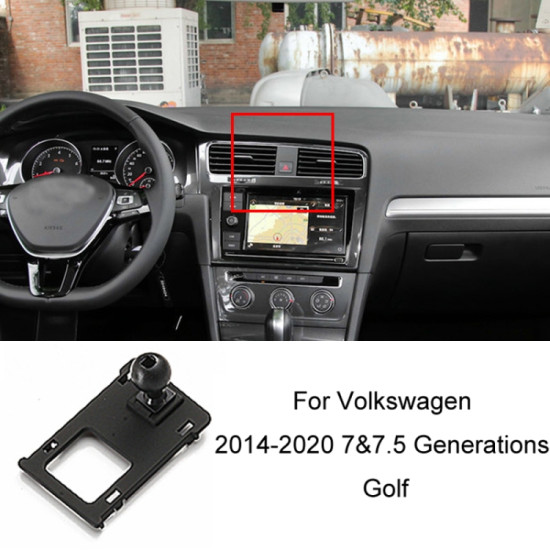 Volkswagen Car Air Outlet Modified Mobile Phone Holder Base, Model: 14-20 7&7 Generations Half Golf