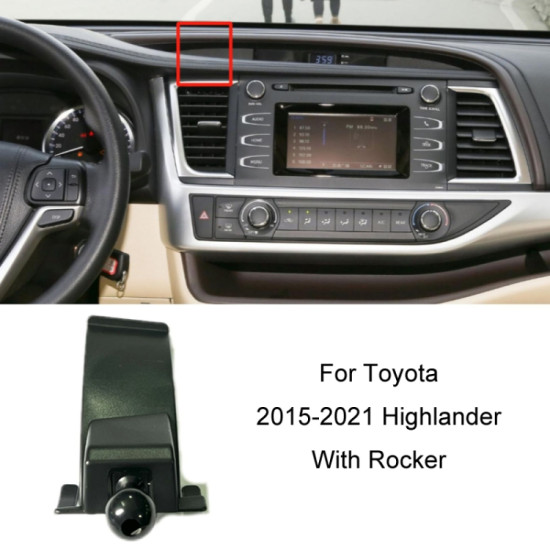 Toyota Car Air Outlet Phone Holder Base, Model: 15-21 Highlander With Rocker Left Driving