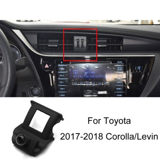 Toyota Car Air Outlet Phone Holder Base, Model: 17-18 Corolla/Levin Left Driving