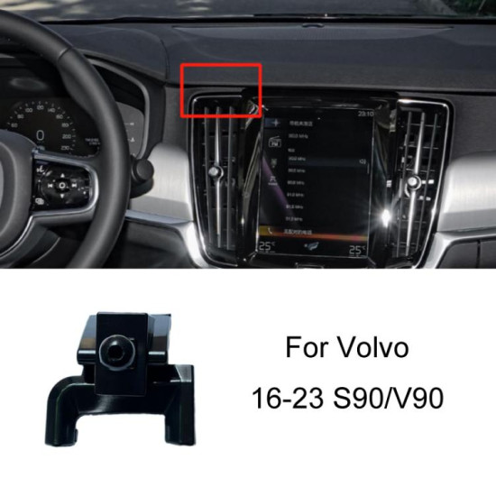 Volvo Left Driving Car-Mounted Special Mobile Phone Navigation Bracket Base, Model: 16-23 S90 With Glue/V90