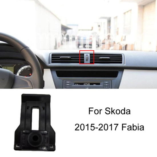 Skoda Left Driving Car Special Mobile Phone Navigation Bracket Base, Model: 15-17 Fabia