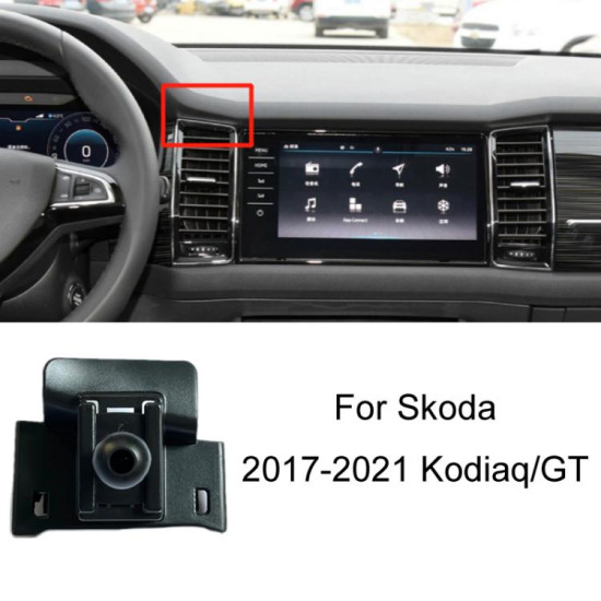 Skoda Left Driving Car Special Mobile Phone Navigation Bracket Base, Model: 17-21 Kodiaq/GT