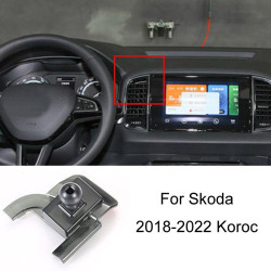 Skoda Left Driving Car Special Mobile Phone Navigation Bracket Base, Model: 18-22 Koroc