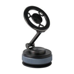 XZK104 2nd Generation Vacuum Adsorption Magnetic Folding Car Phone Holder(Gun Metal A Type)