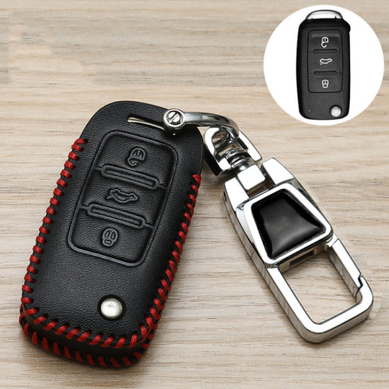 Volkswagen Jetta Car Key Cover Multifunctional Keychain Anti-lost Number Plate(E)