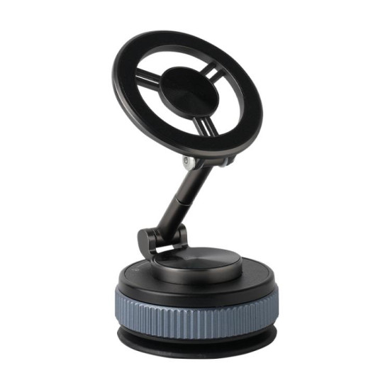 XZK104 2nd Generation Vacuum Adsorption Magnetic Folding Car Phone Holder(Gun Metal B Type)