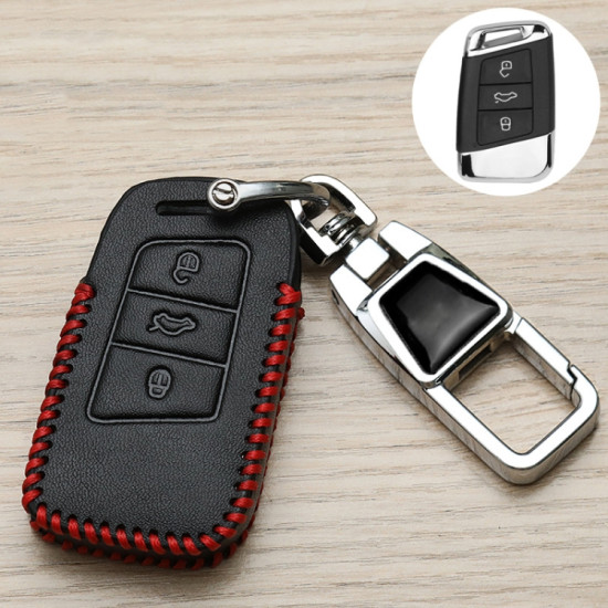 Volkswagen Key Cover Multifunctional Keychain Anti-lost Number Plate, Style: C