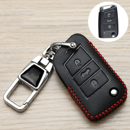 Volkswagen Key Cover Multifunctional Keychain Anti-lost Number Plate, Style: G