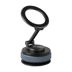 XZK104 2nd Generation Vacuum Adsorption Magnetic Folding Car Phone Holder(Gun Metal C Type)