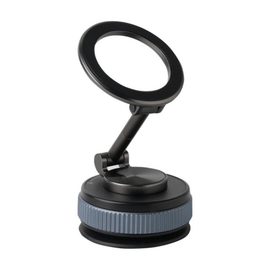 XZK104 2nd Generation Vacuum Adsorption Magnetic Folding Car Phone Holder(Gun Metal C Type)