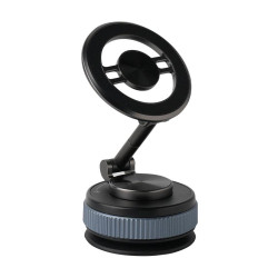 XZK104 2nd Generation Vacuum Adsorption Magnetic Folding Car Phone Holder(Gun Metal D Type)