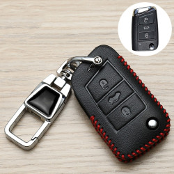 Skoda Car Key Cover Multifunctional Keychain Anti-lost Number Plate(G)