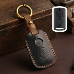 YAMAHA NMAX155/XMAX300/Aerox/Jauns Hallmo Motorcycle Key Cover, Color: 2 Key Black Not Hollowed