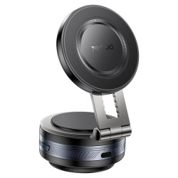 Yesido C255 360 Rotating Electric Vacuum Suction Cup MagSafe Car Mount(Black)