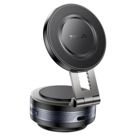 Yesido C255 360 Rotating Electric Vacuum Suction Cup MagSafe Car Mount(Black)