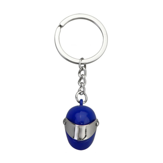 Simulation Cool Motorcycle Keychain Metal Decoration Pendant, Style: X-224 Blue