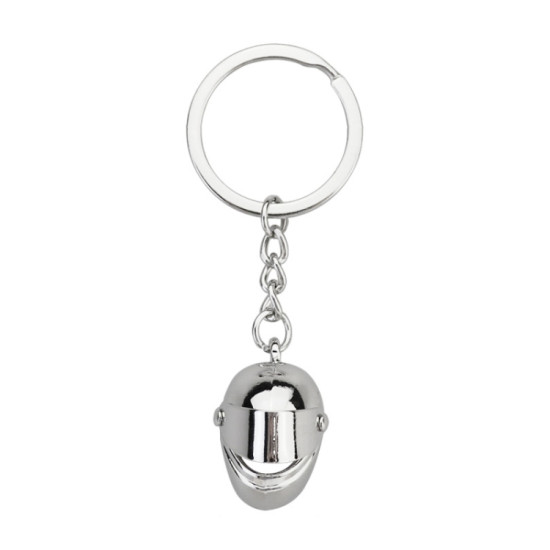 Simulation Cool Motorcycle Keychain Metal Decoration Pendant, Style: X-224 Silver