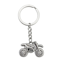 Simulation Cool Motorcycle Keychain Metal Decoration Pendant, Style: X-034
