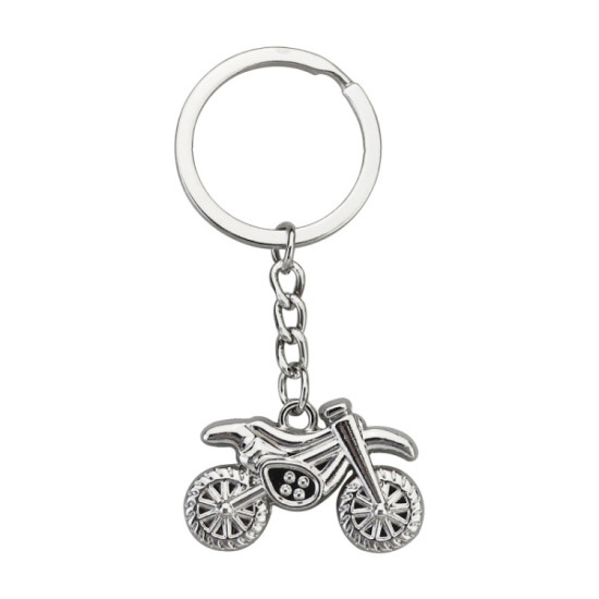 Simulation Cool Motorcycle Keychain Metal Decoration Pendant, Style: X-034