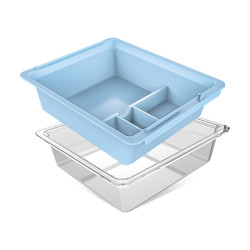 Tesla Model 3 / Y Center Armrest Storage Box Car Modification Accessories Central Storage Box(Blue)