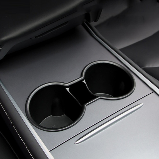 Tesla Model 3/Y Central Control Instrument Panel Water Cup Limiter Water Cup Holder(Black)