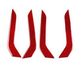 Volkswagen Sagitar 2019-2023 4pcs /Set Left-hand Drive Door Armrest Decorative Stickers(Red)