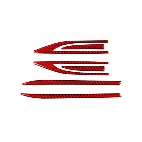 Volkswagen Sagitar 2019-2023 6pcs /Set Left-hand Drive Fender Sticker(Red)